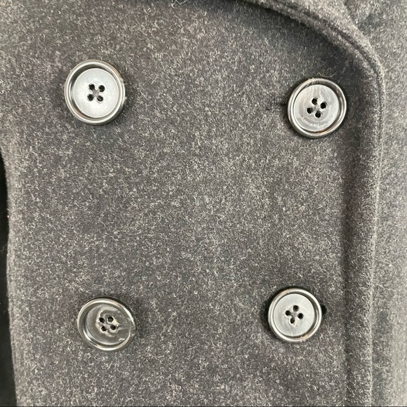 J. Crew Black Wool Blend Peacoat Jacket Size XSP - Picture 6 of 15